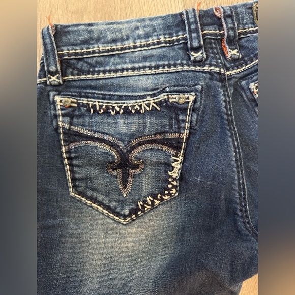 Rock Revival Women's Dark Blue Charlotte Capri Jeans 👖 - Picture 7 of 14